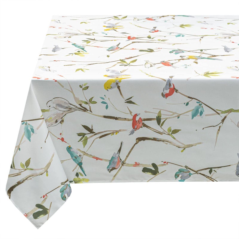 Benson Mills Spillproof Spring/Summer Durable Heavyweight Fabric Indoor Outdoor Tablecloth, Washable Table Cloth for Rectangle Tables, Picnic/Patio Table Covers (60" x 104" Rectangular, Menagerie) - Image 5